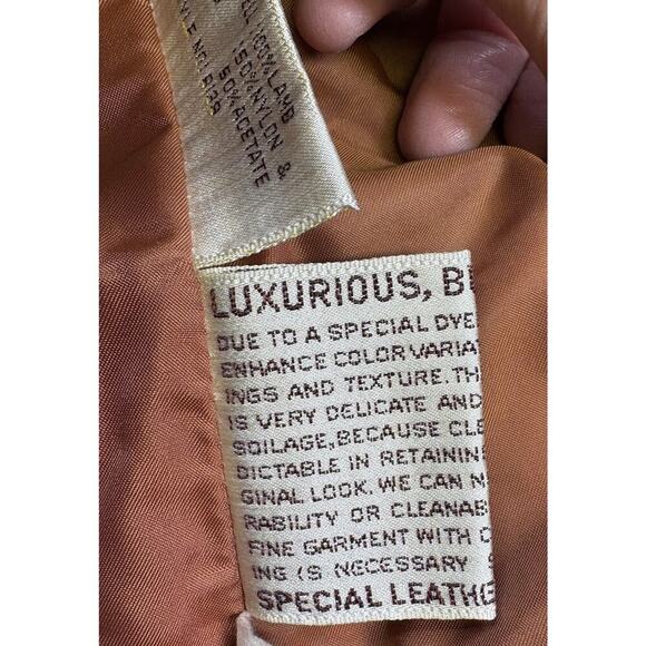 Vintage Berman's Leather Experts Men's Blazer Jacket Brown Size 44 Classic Style - Picture 8 of 11